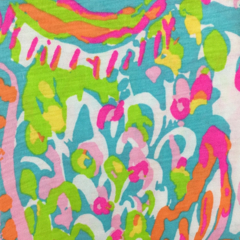 NWOT Lilly Pulitzer Sheath Dress 100% Pima Cotton Scuba To Cuba Coral Reef Multi - Picture 11 of 13